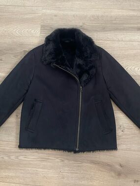 Black Faux Fur Jacket